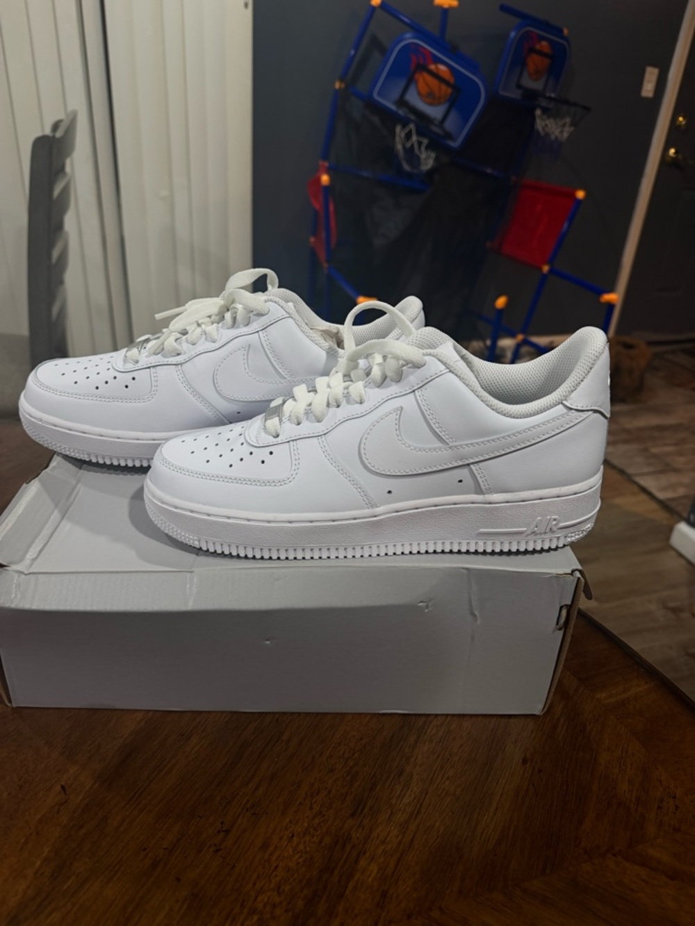 Nike White Low-Top Leather Sneakers